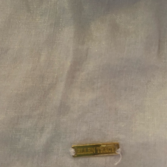 Ellen Tracy Linen Blouse Tunic - Picture 4 of 5